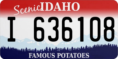 ID license plate I636108