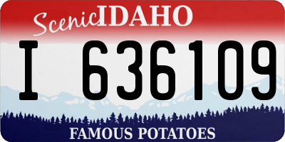 ID license plate I636109