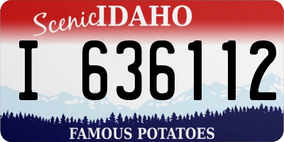 ID license plate I636112