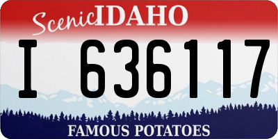 ID license plate I636117