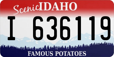 ID license plate I636119