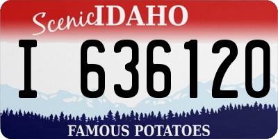 ID license plate I636120
