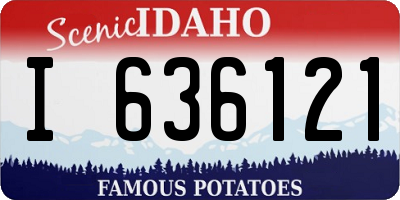 ID license plate I636121