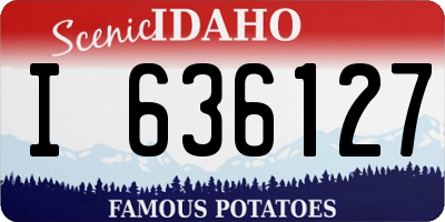 ID license plate I636127