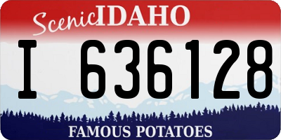 ID license plate I636128