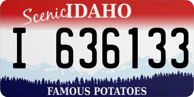ID license plate I636133