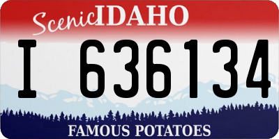 ID license plate I636134
