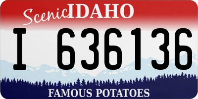 ID license plate I636136