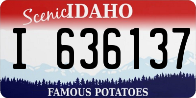 ID license plate I636137