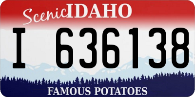 ID license plate I636138
