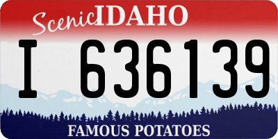 ID license plate I636139