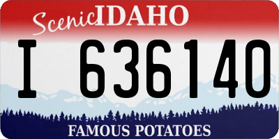 ID license plate I636140