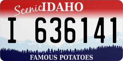 ID license plate I636141