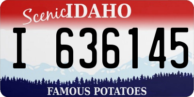 ID license plate I636145