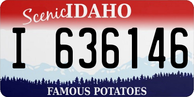 ID license plate I636146