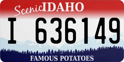 ID license plate I636149