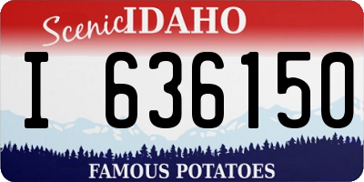 ID license plate I636150