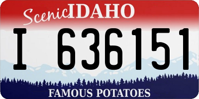 ID license plate I636151