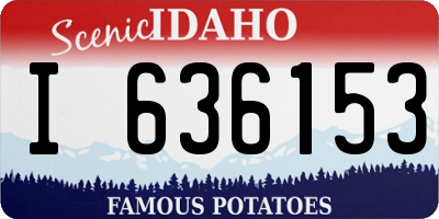 ID license plate I636153