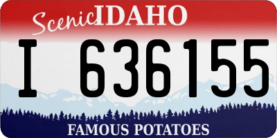 ID license plate I636155