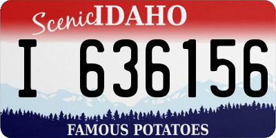 ID license plate I636156
