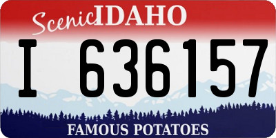 ID license plate I636157