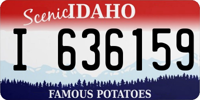 ID license plate I636159