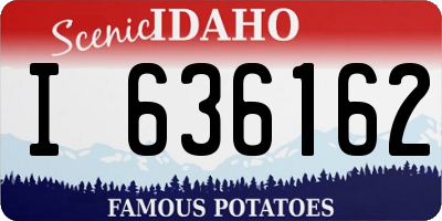 ID license plate I636162