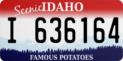 ID license plate I636164