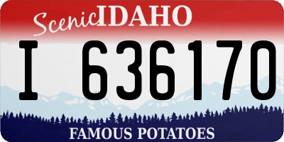 ID license plate I636170