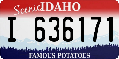 ID license plate I636171