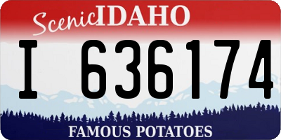 ID license plate I636174