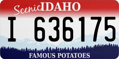 ID license plate I636175