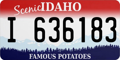 ID license plate I636183