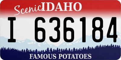 ID license plate I636184