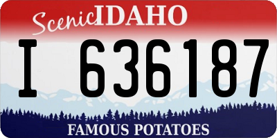ID license plate I636187