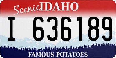 ID license plate I636189
