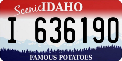 ID license plate I636190