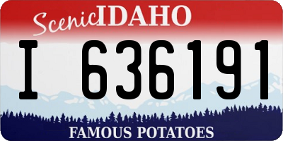 ID license plate I636191