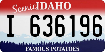 ID license plate I636196