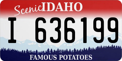 ID license plate I636199