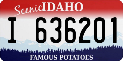 ID license plate I636201