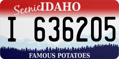 ID license plate I636205