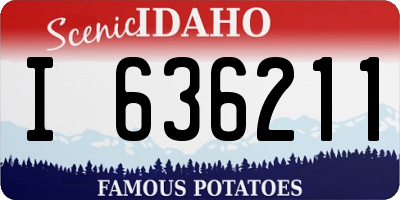 ID license plate I636211