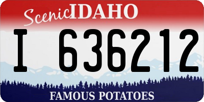 ID license plate I636212