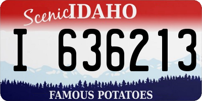 ID license plate I636213