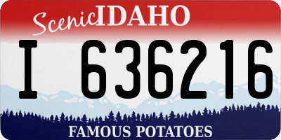 ID license plate I636216