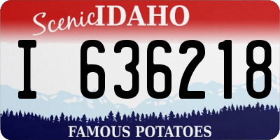 ID license plate I636218