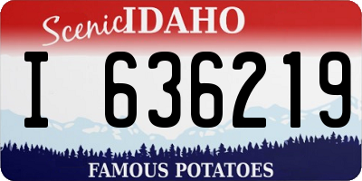 ID license plate I636219