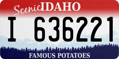 ID license plate I636221